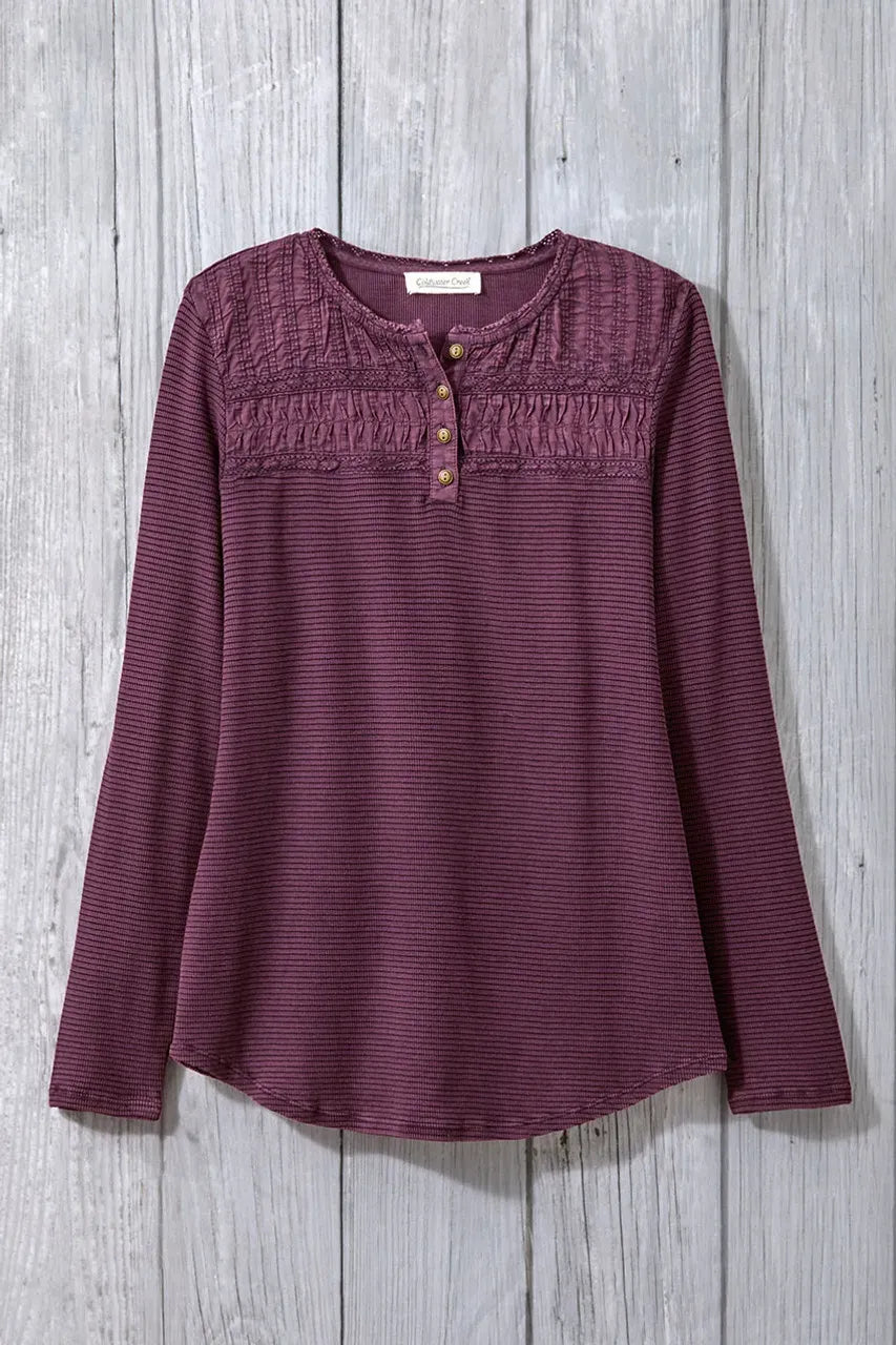 Textured Knit Henley
