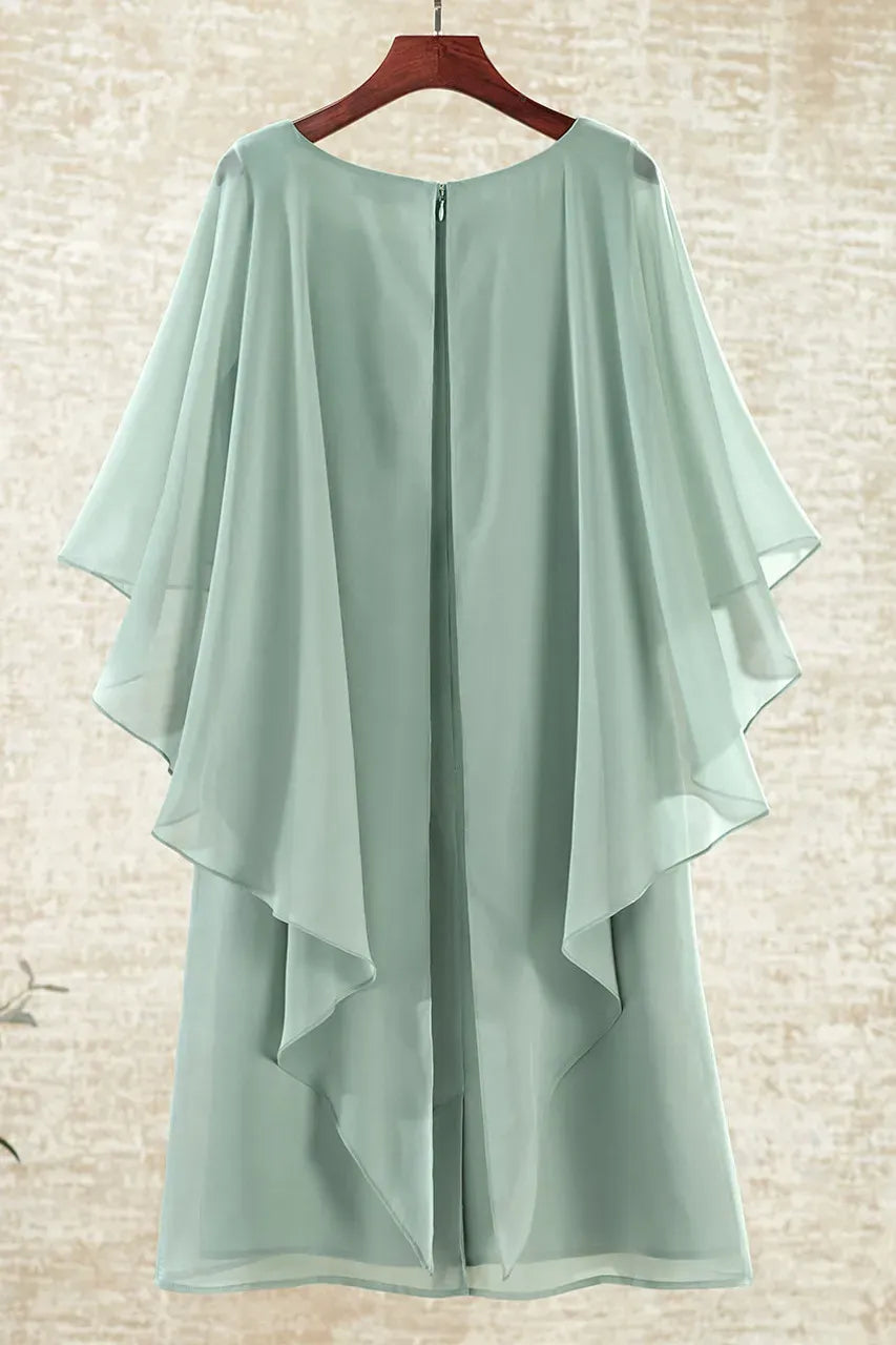 Charisma Chiffon Capelet Dress