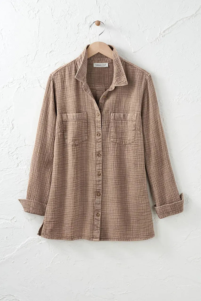 Vintage Wash Gauze Big Shirt