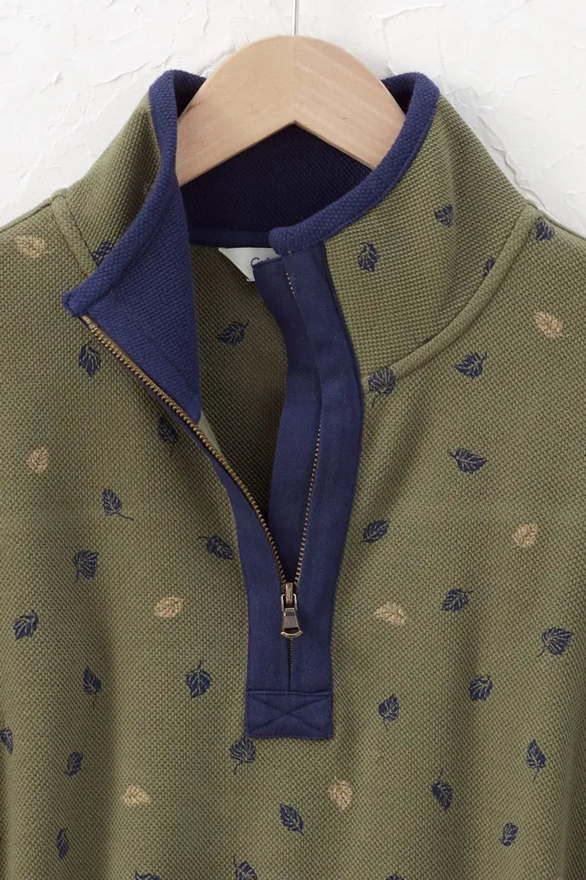 Dancing Leaves Quarter-Zip Sweatshirt