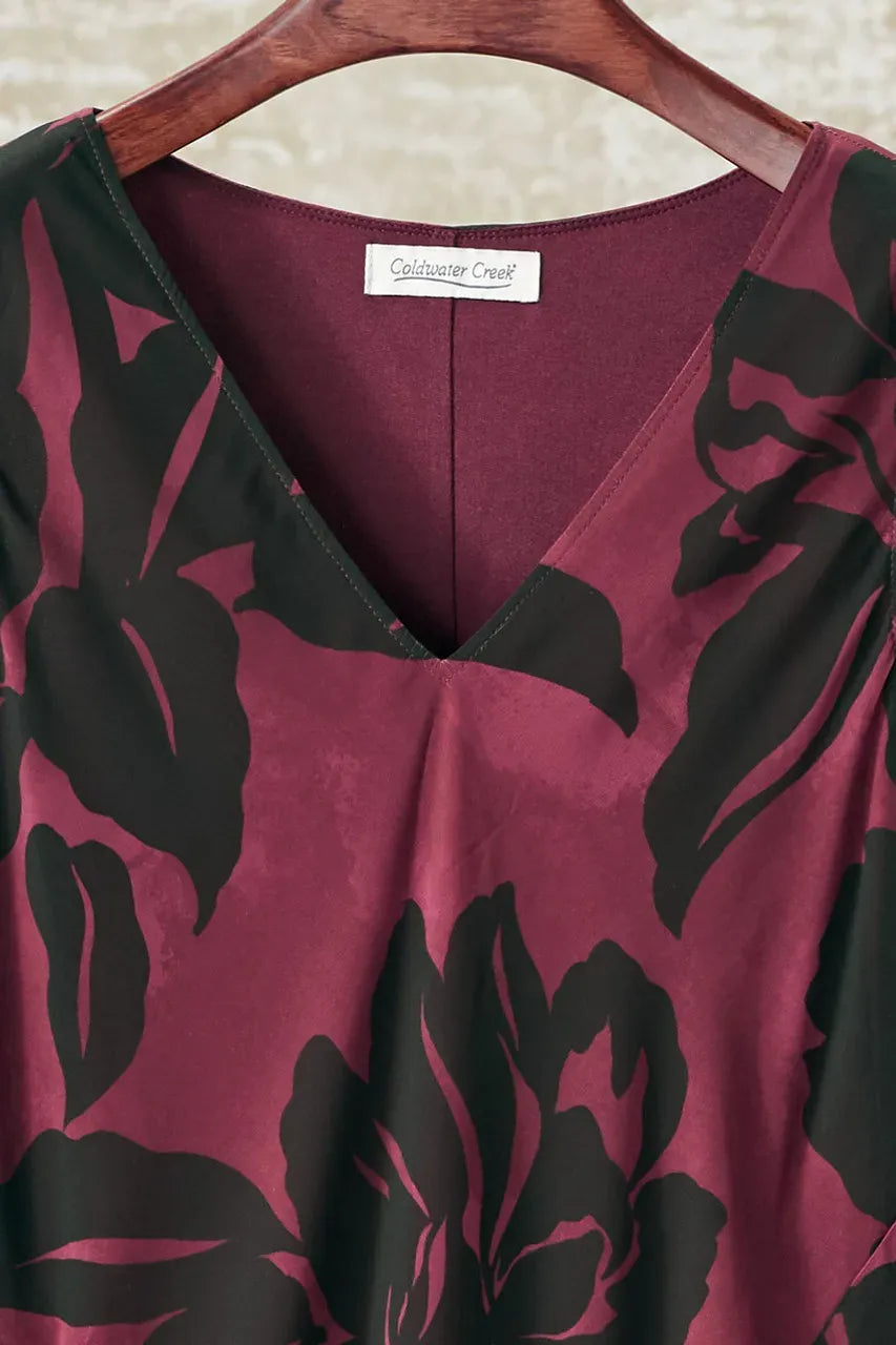 Floral Noir Dress