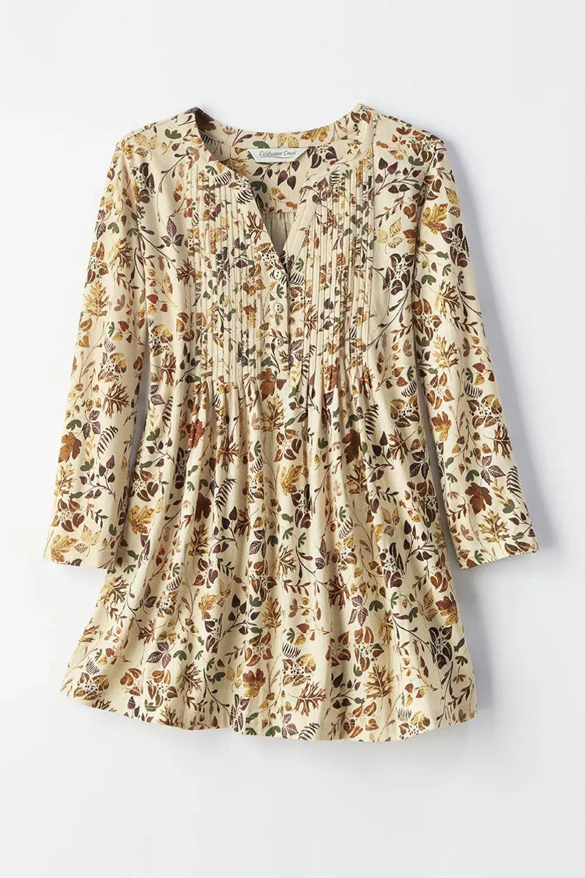 Lana Pintuck Henley Tunic