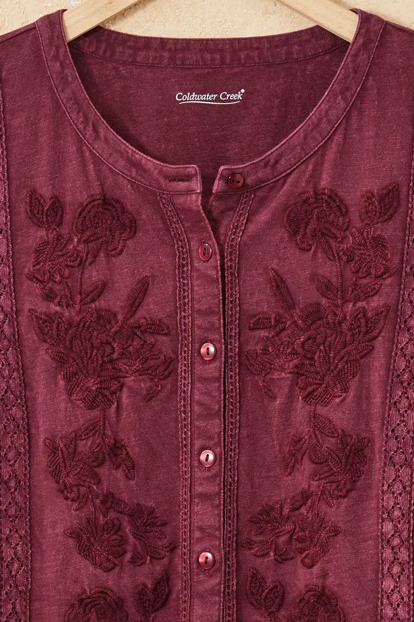 Falling Florals Knit Top