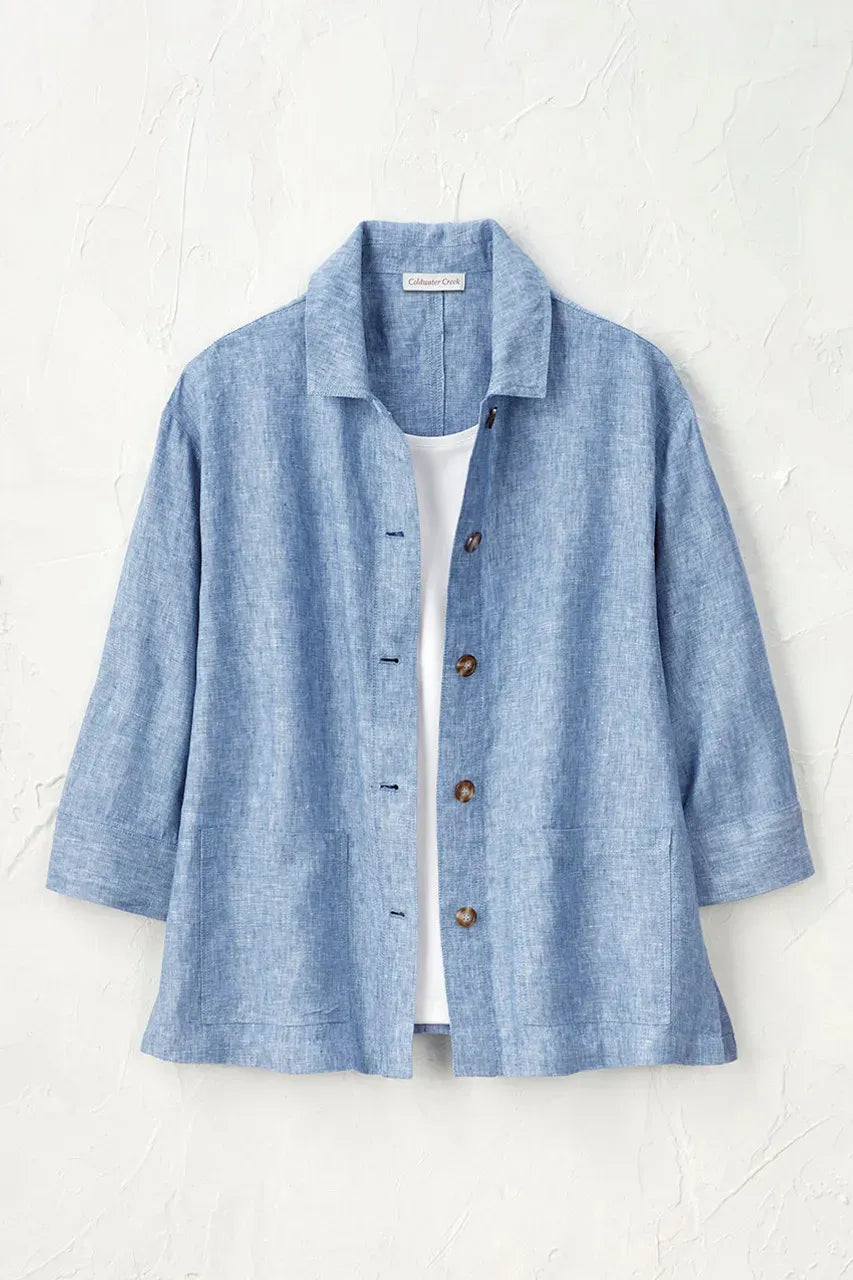 Easy Linen Shirt Jacket