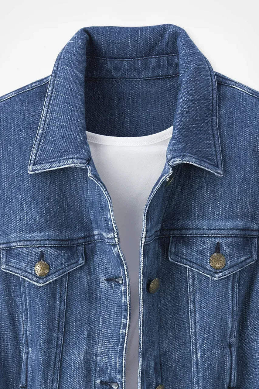 Knit Denim Jacket