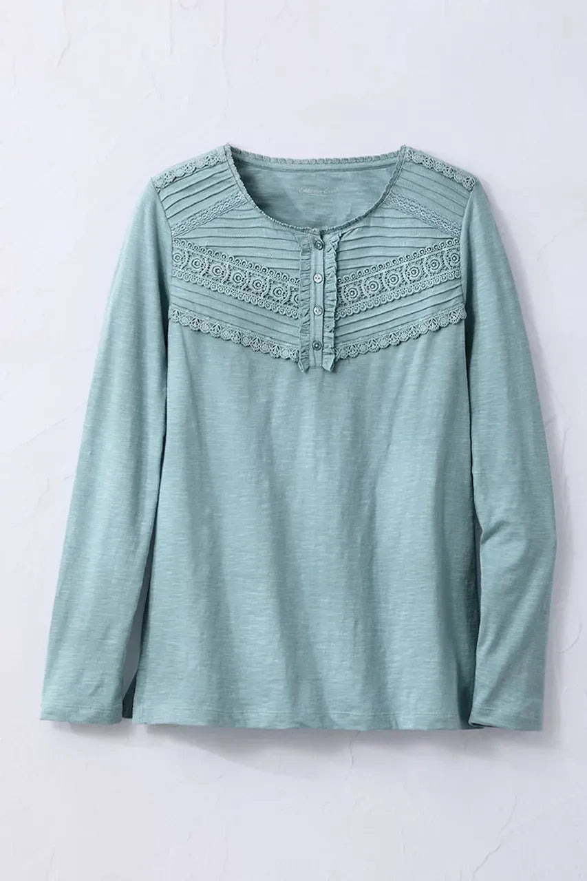 Lace Charmed Henley