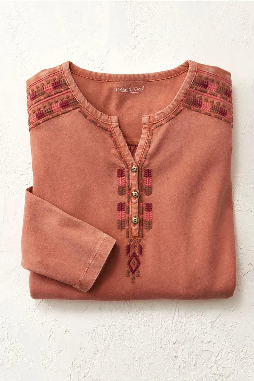 Santa Rosa Vintage-Wash Henley
