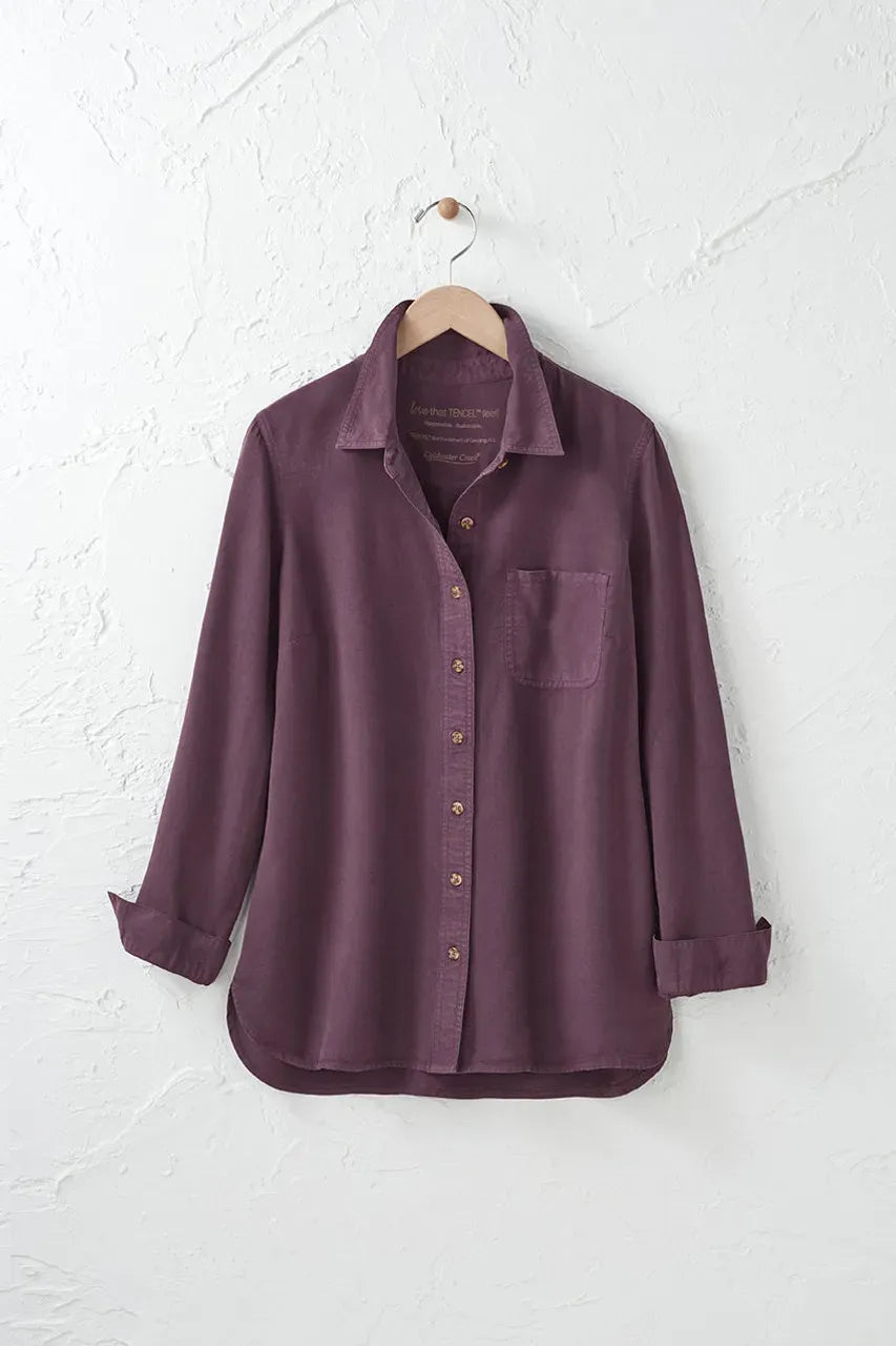 TENCELTM Button Front Big Shirt