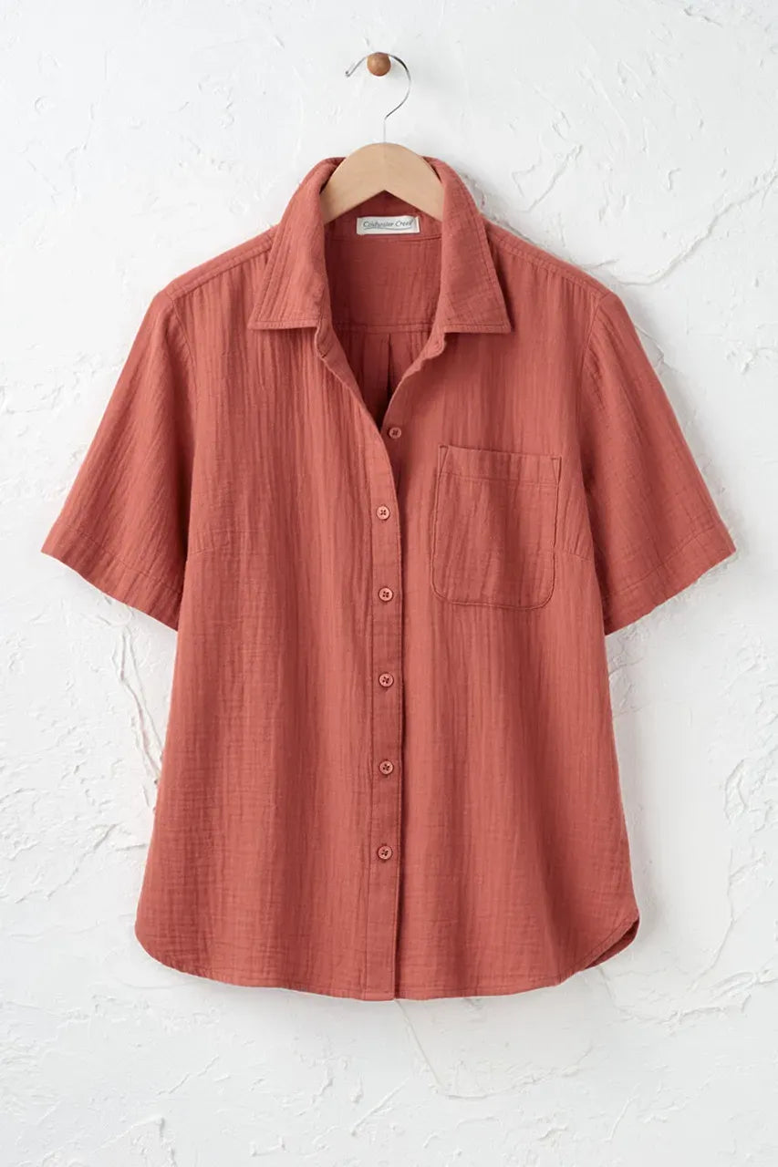 Summer Breeze Gauze Camp Shirt