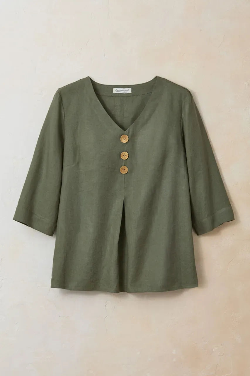 Boxy Linen Top