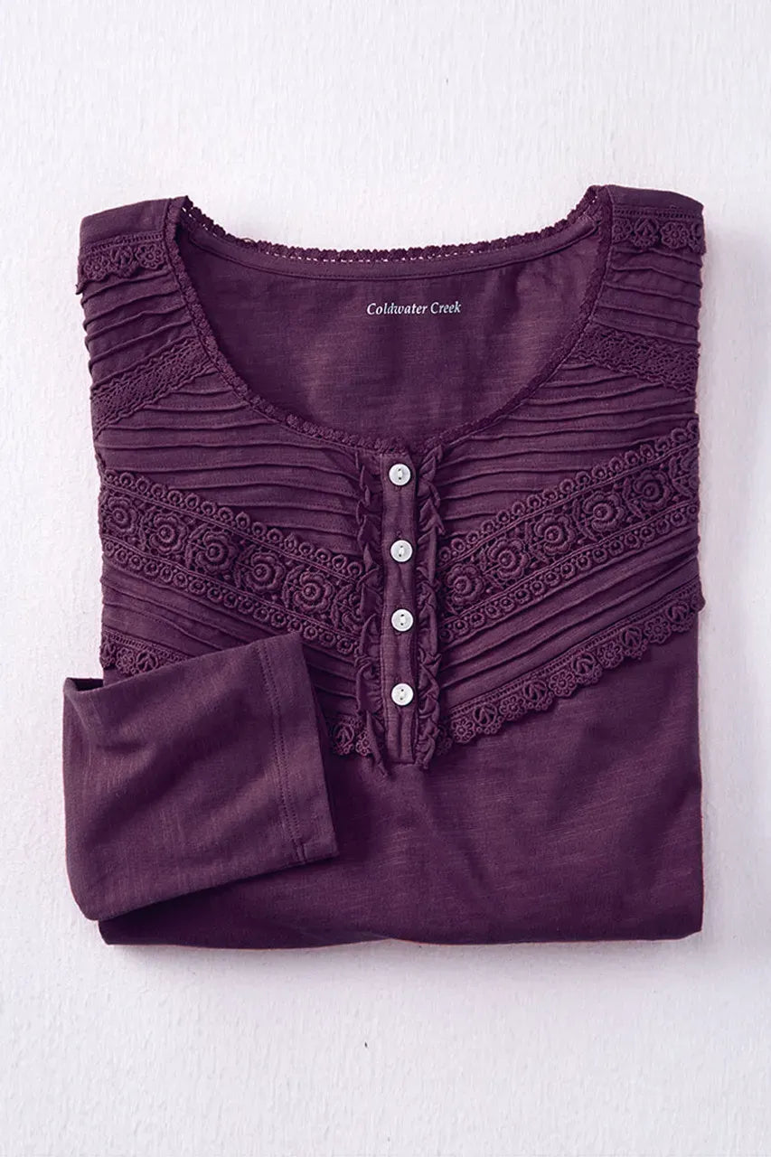 Lace Charmed Henley