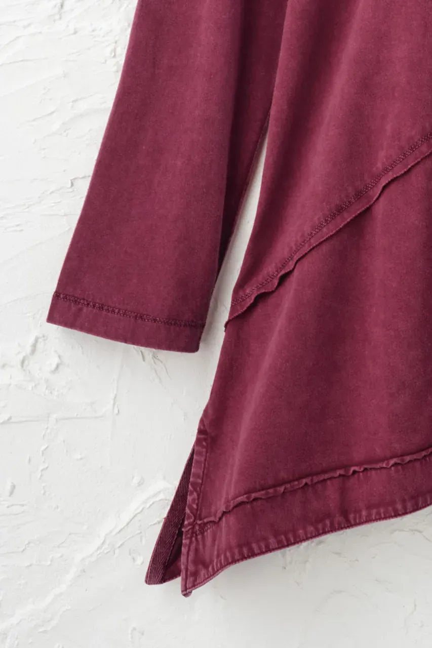 Vintage-Wash Seamed Tunic