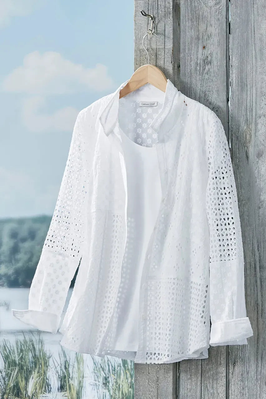 Effortless Eyelet Shirt