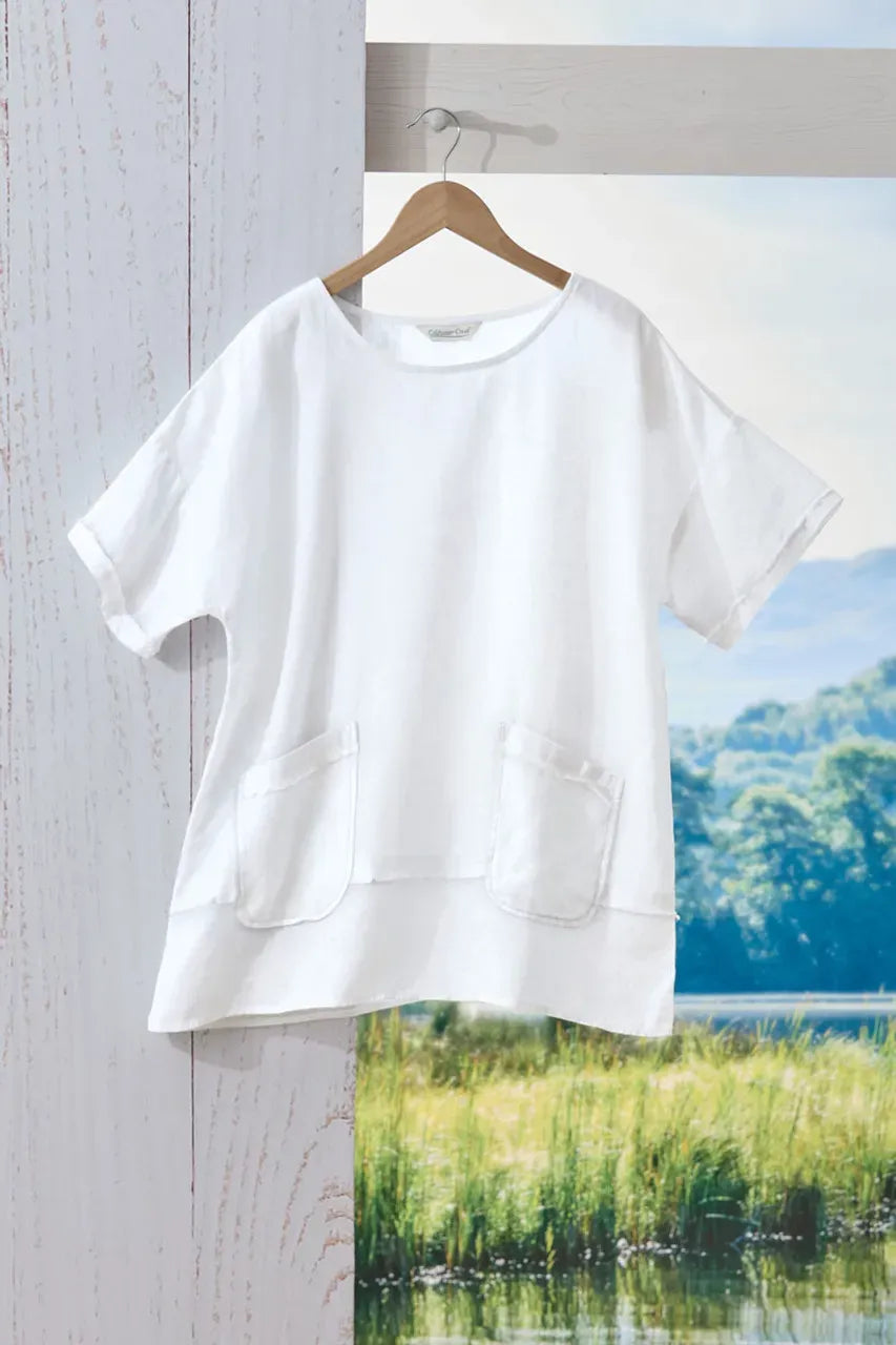 Oversized Linen Pocket Tunic