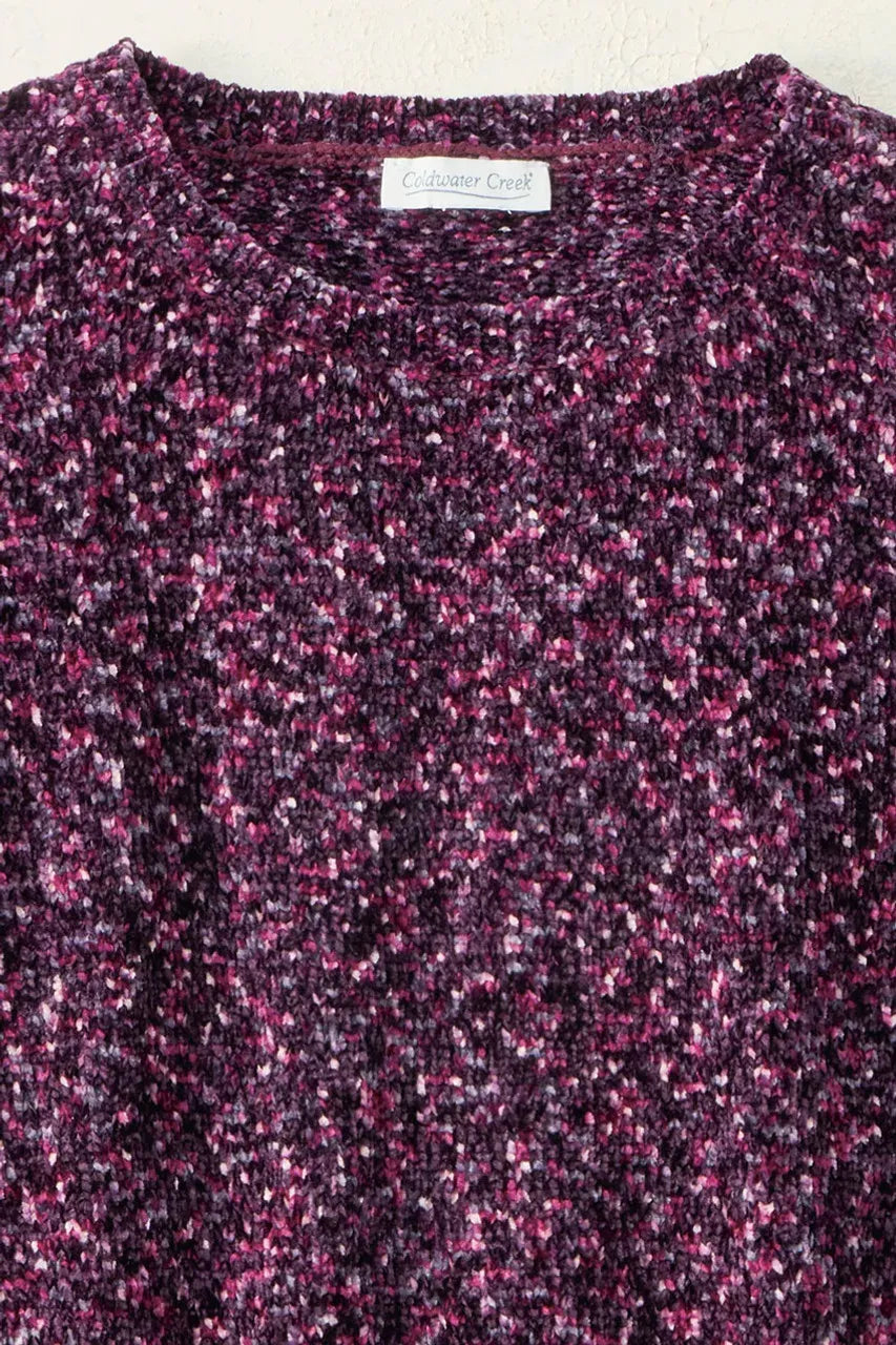 Color Twist Chenille Sweater