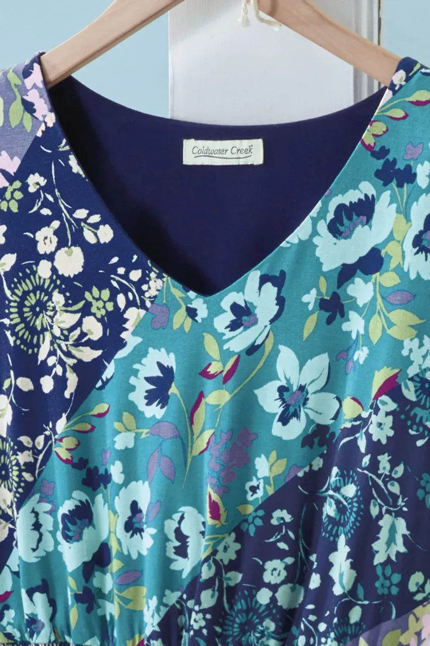 Floral Horizon Knit Dress