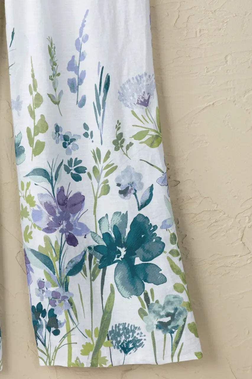 Painterly Petals Wide-Leg Pants