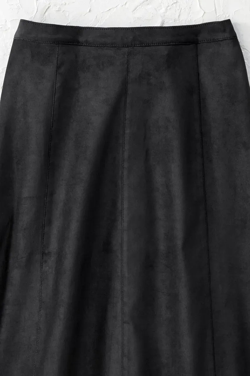 Faux Suede Skirt