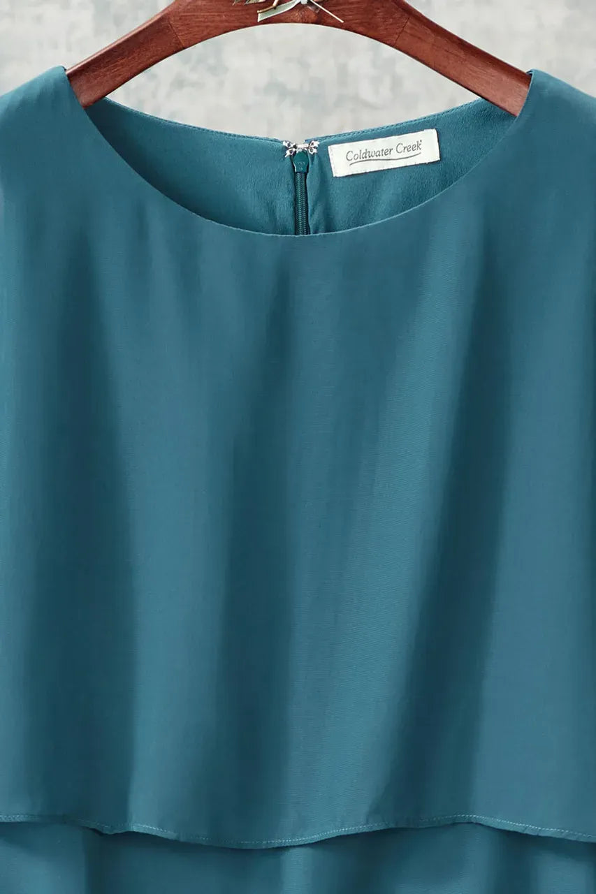 Charisma Chiffon Capelet Dress