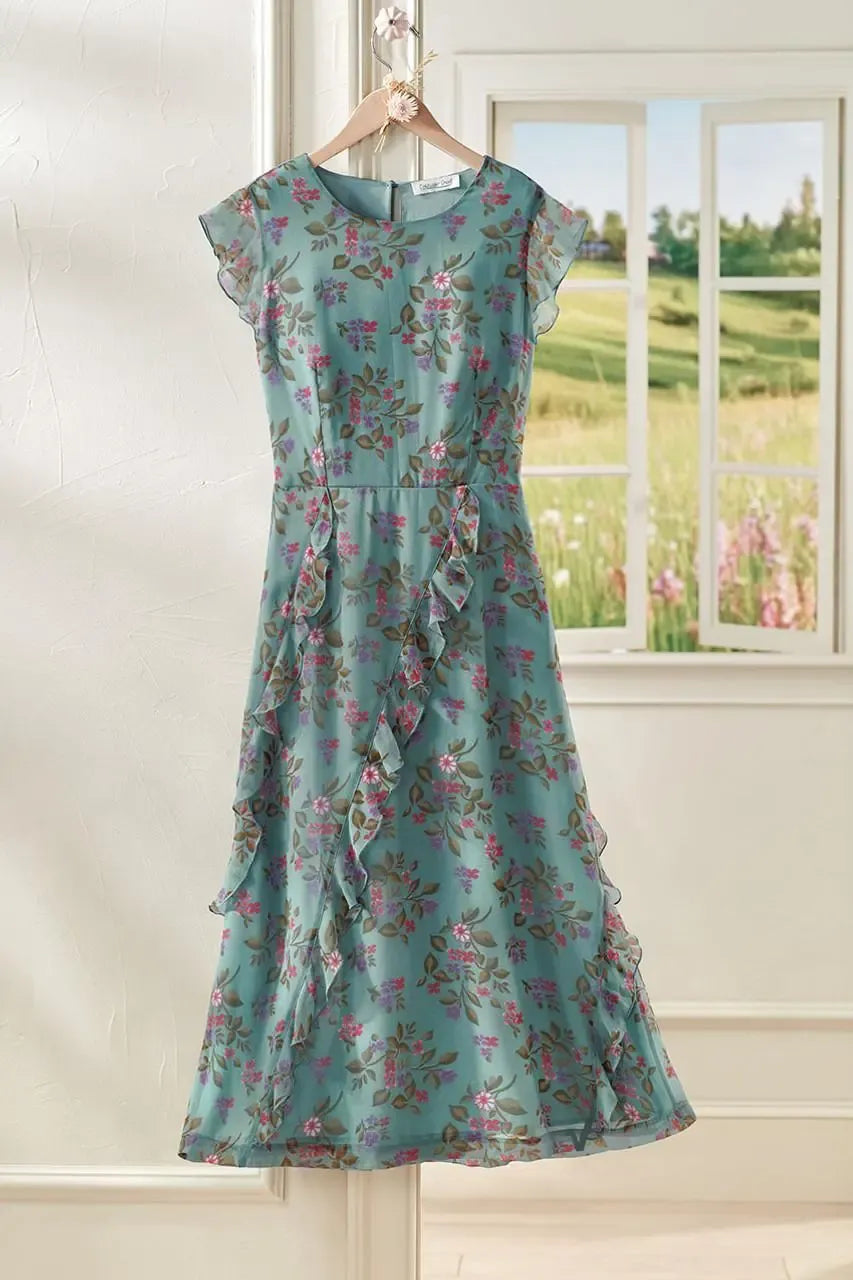 Flutter of Florals Dress