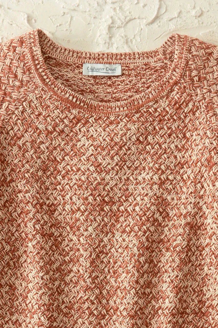 Marled Fringed Sweater