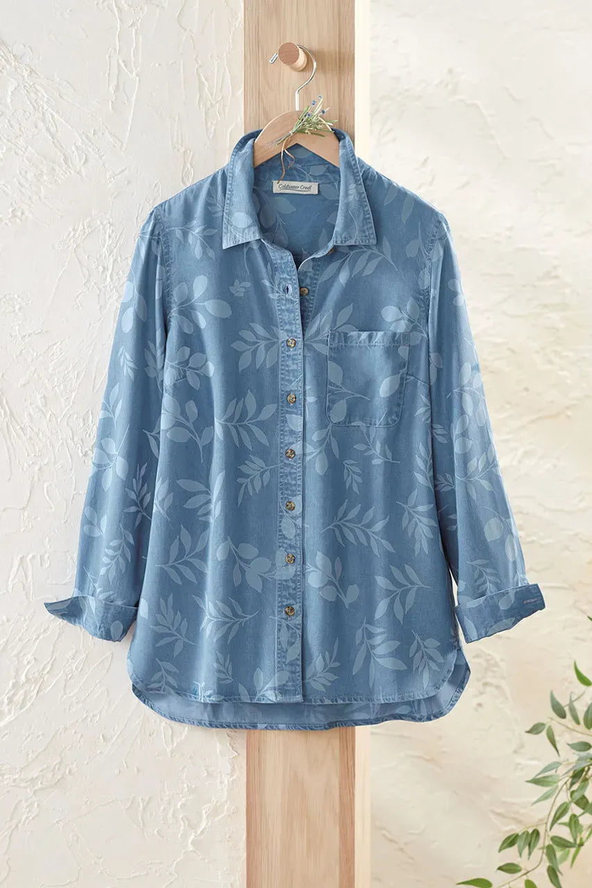 Floral TENCELTM Big Shirt