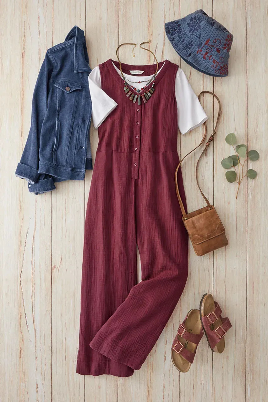 Summer Breeze Gauze Jumpsuit
