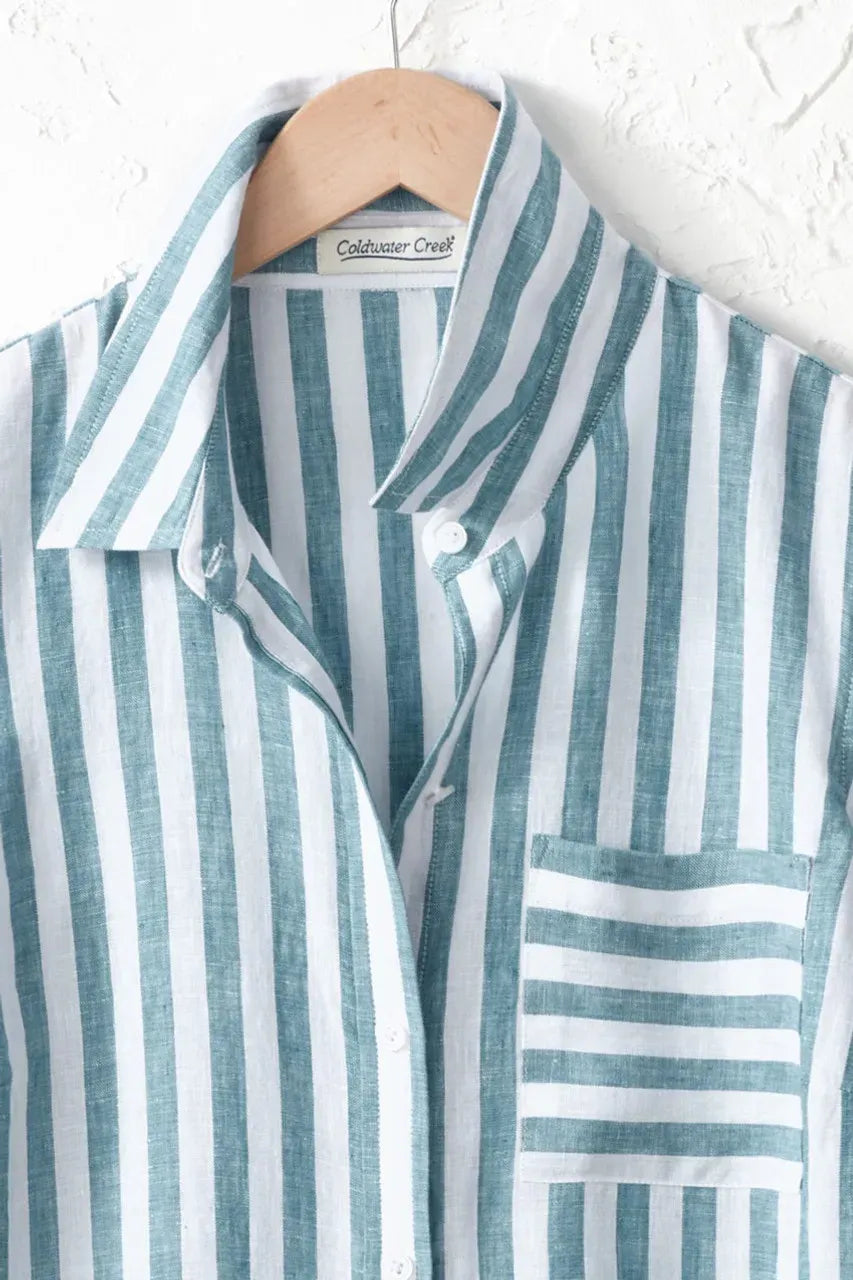 Bayside Stripe Big Shirt