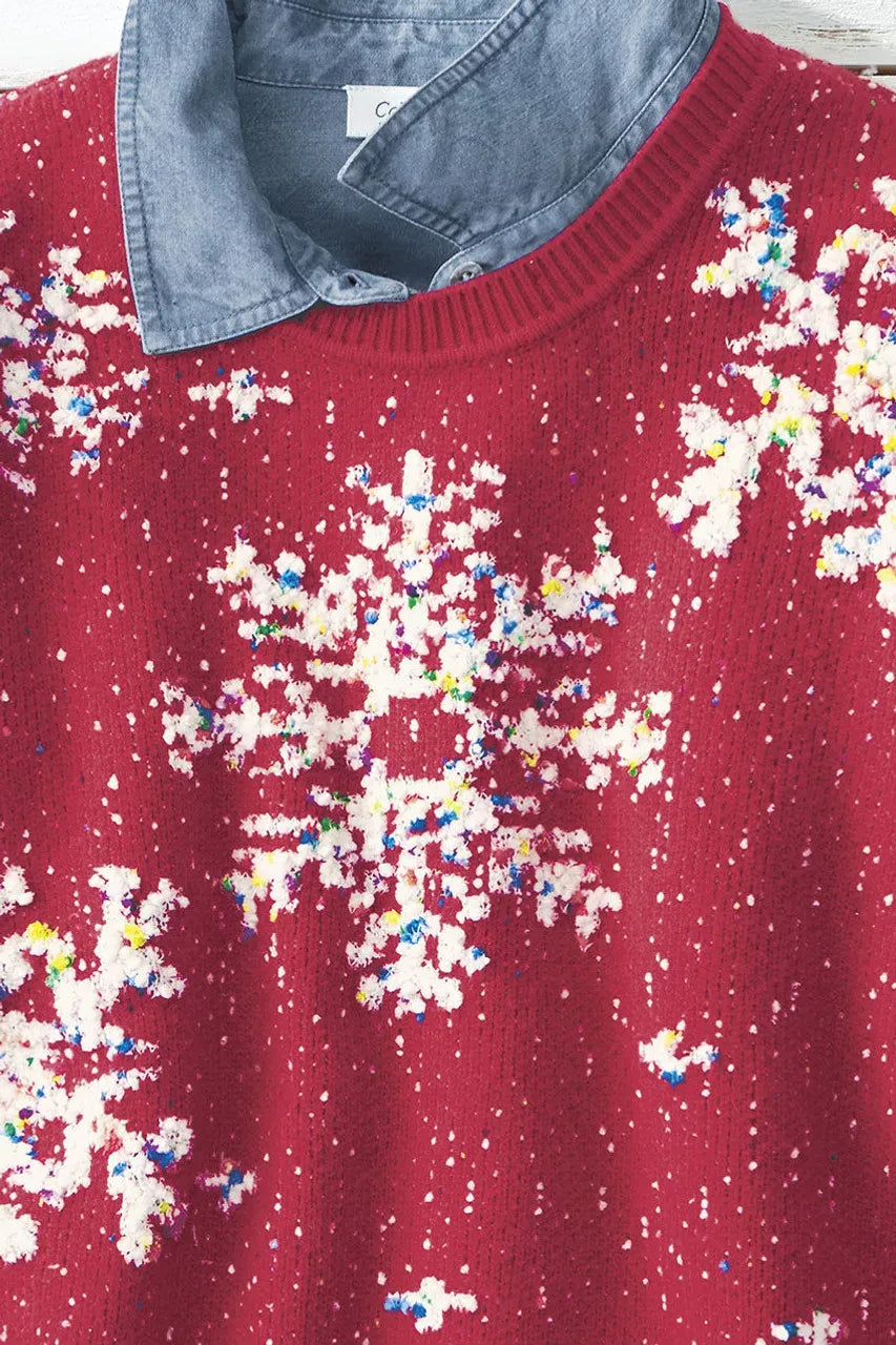 Snowflake Bouclé Pullover