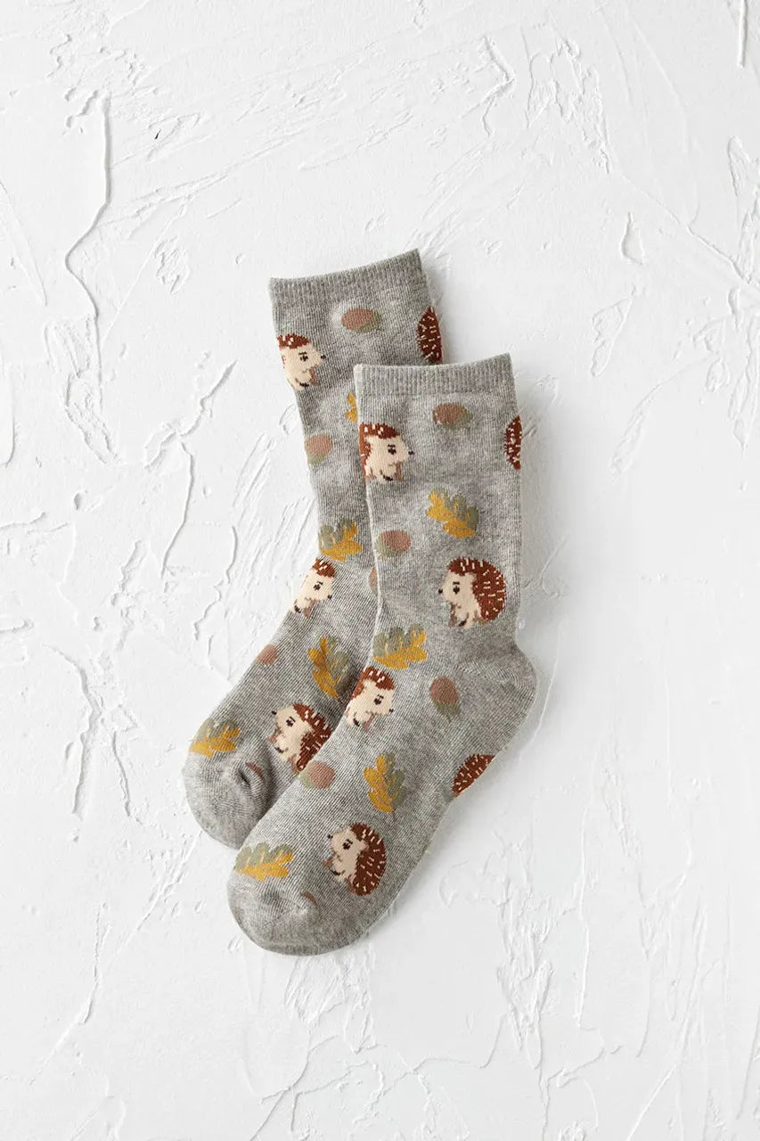 Fall Motif Socks