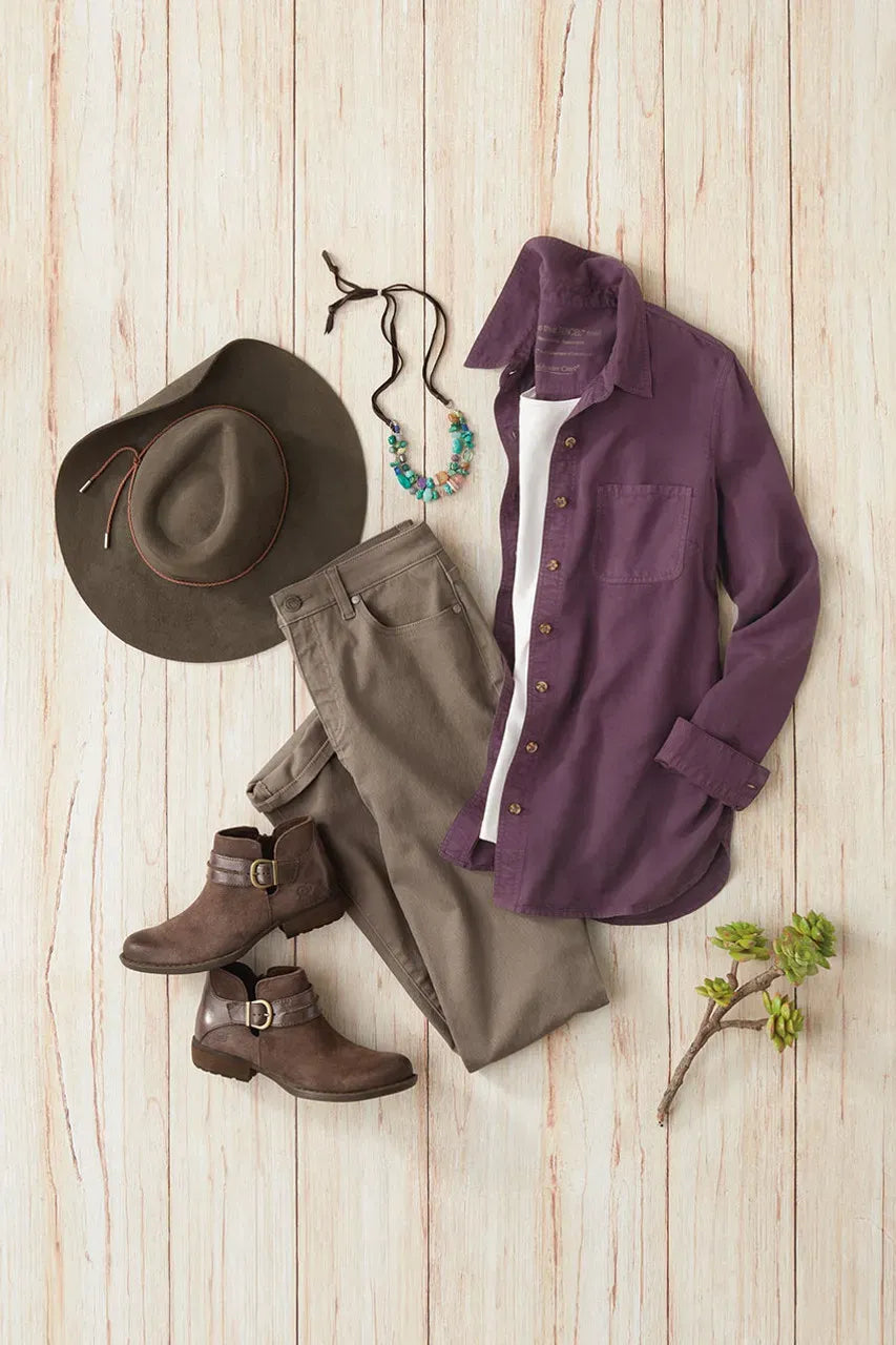 TENCELTM Button Front Big Shirt