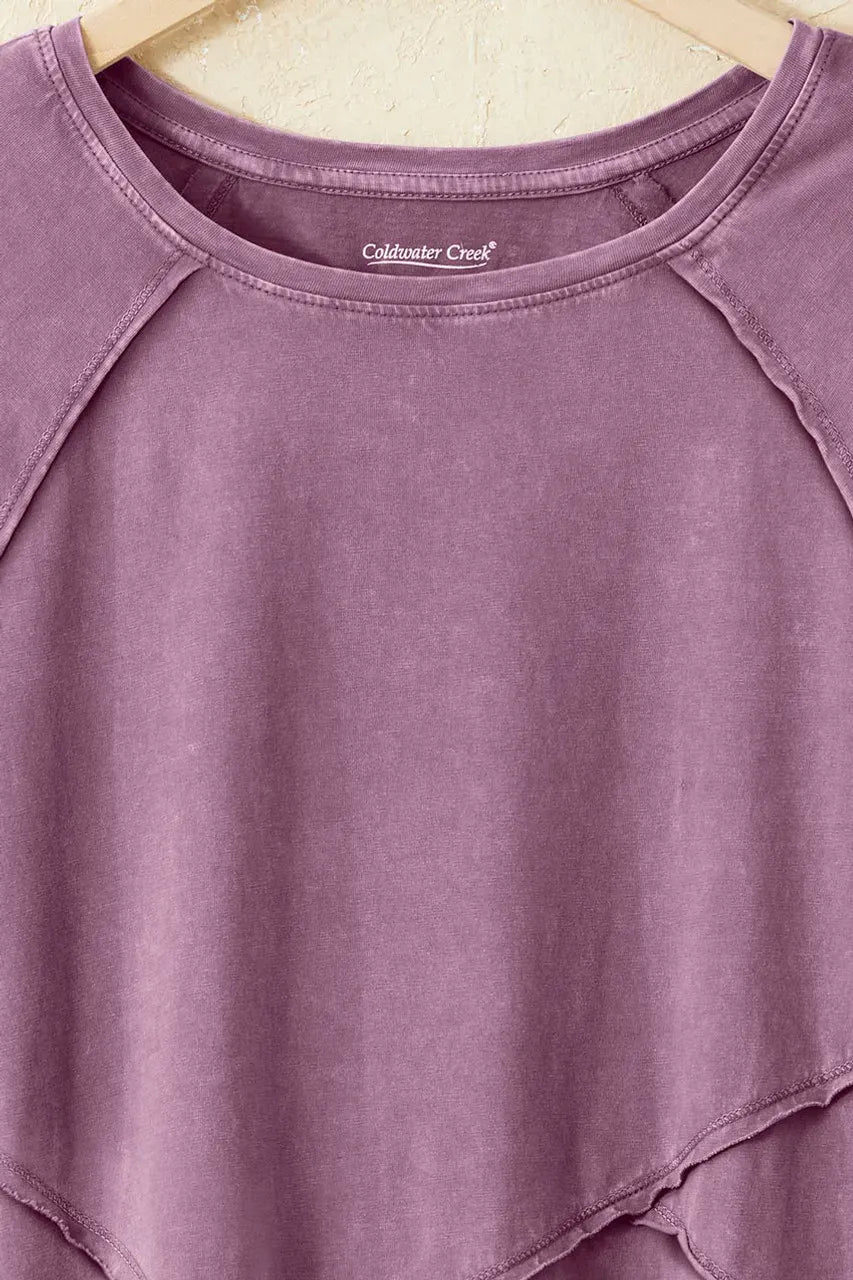 Vintage-Wash Seamed Tunic