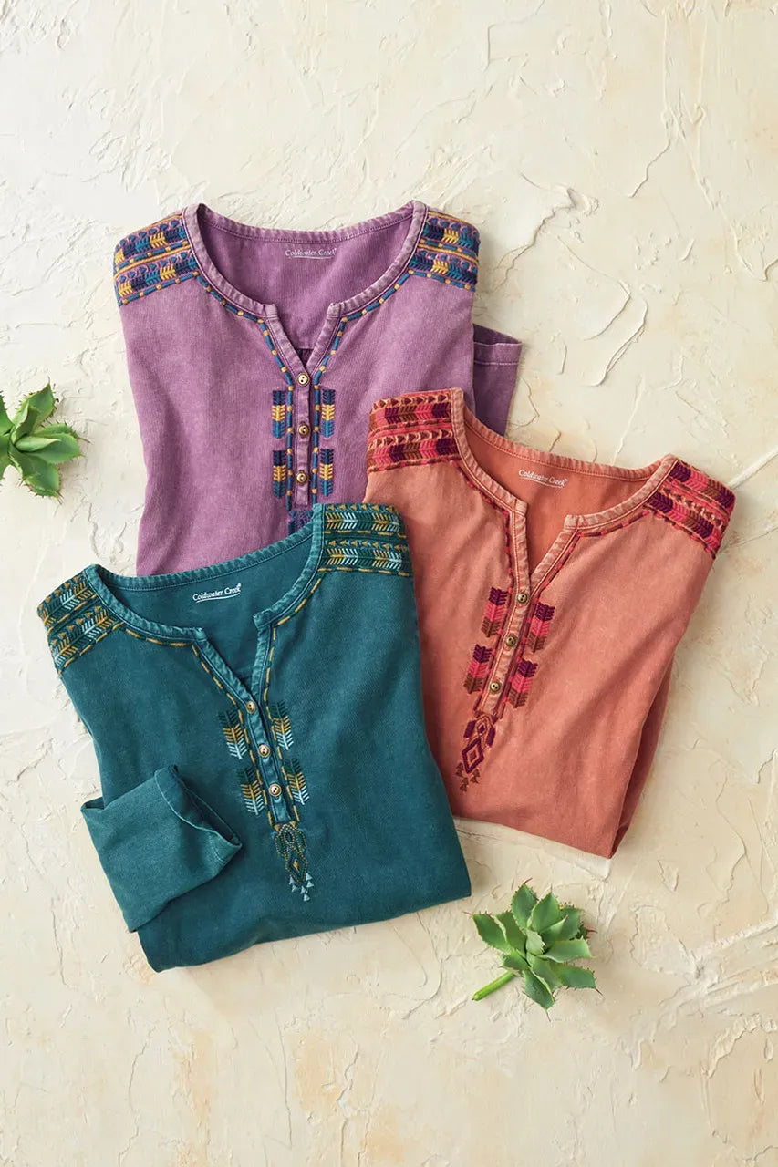 Santa Rosa Vintage-Wash Henley