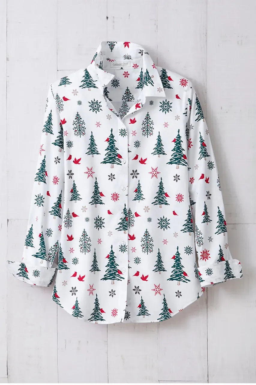 Forest Whimsy No-Iron Shirt