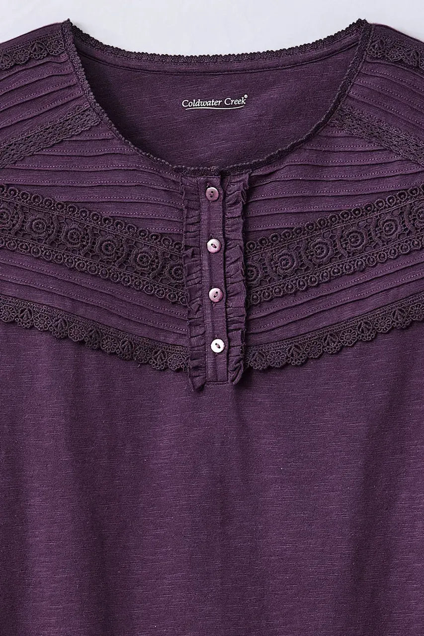 Lace Charmed Henley