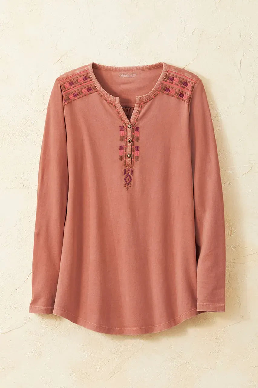 Santa Rosa Vintage-Wash Henley
