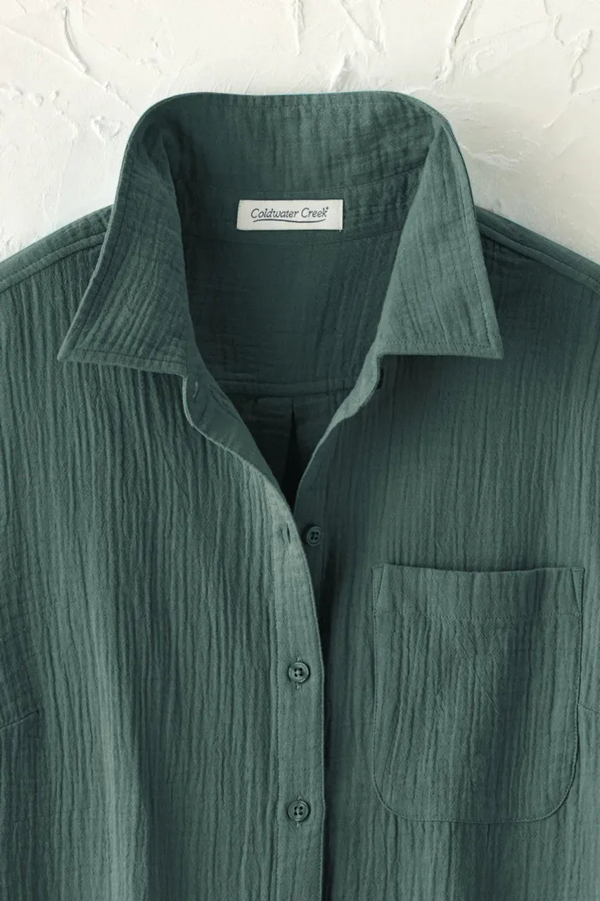 Summer Breeze Gauze Camp Shirt