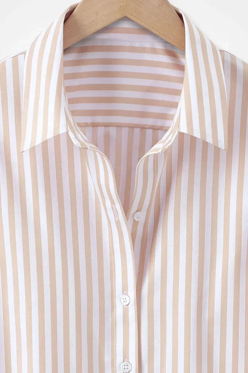 Striped No-Iron Long-Sleeve Shirt