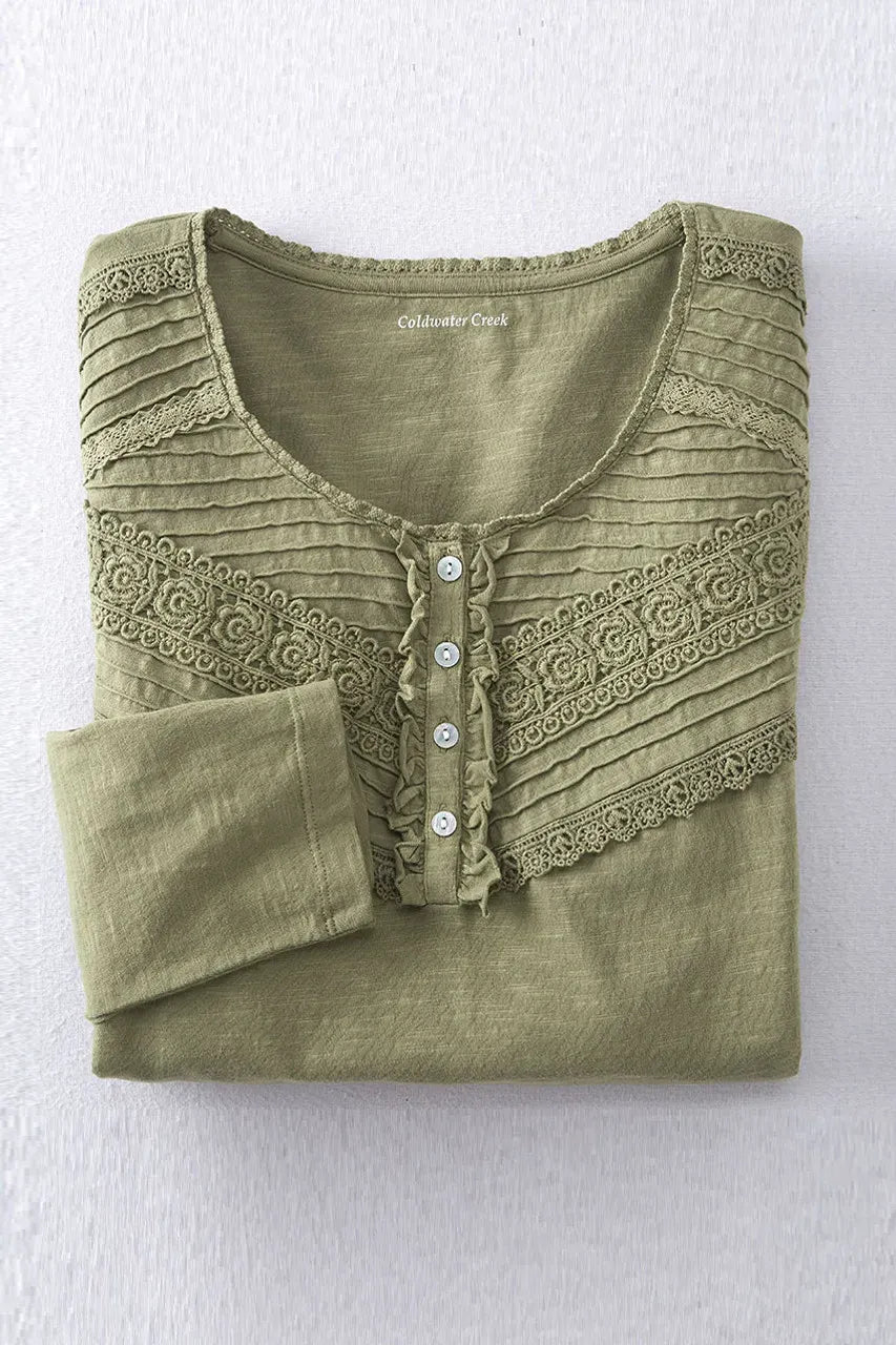 Lace Charmed Henley