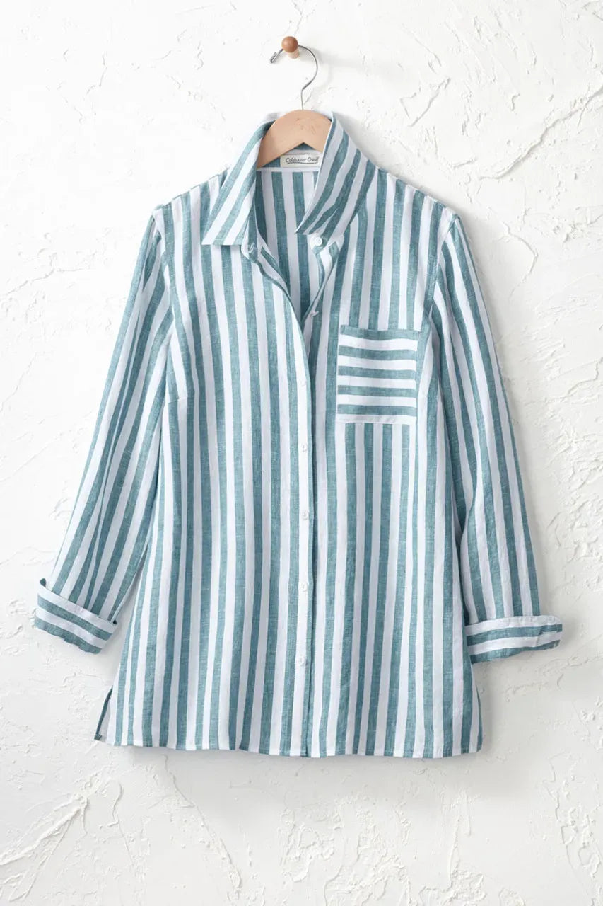 Bayside Stripe Big Shirt