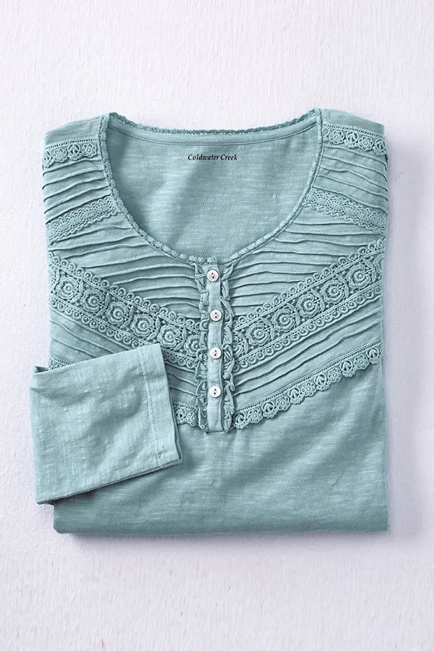 Lace Charmed Henley