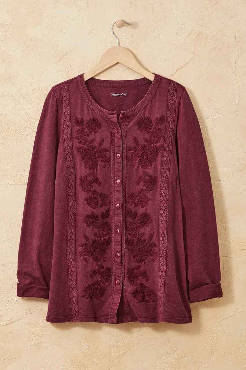 Falling Florals Knit Top