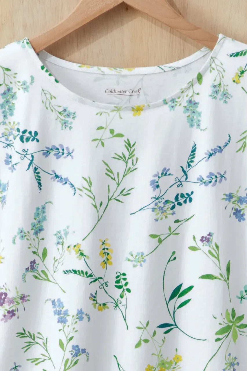 Botanical Casual Comfort Tee
