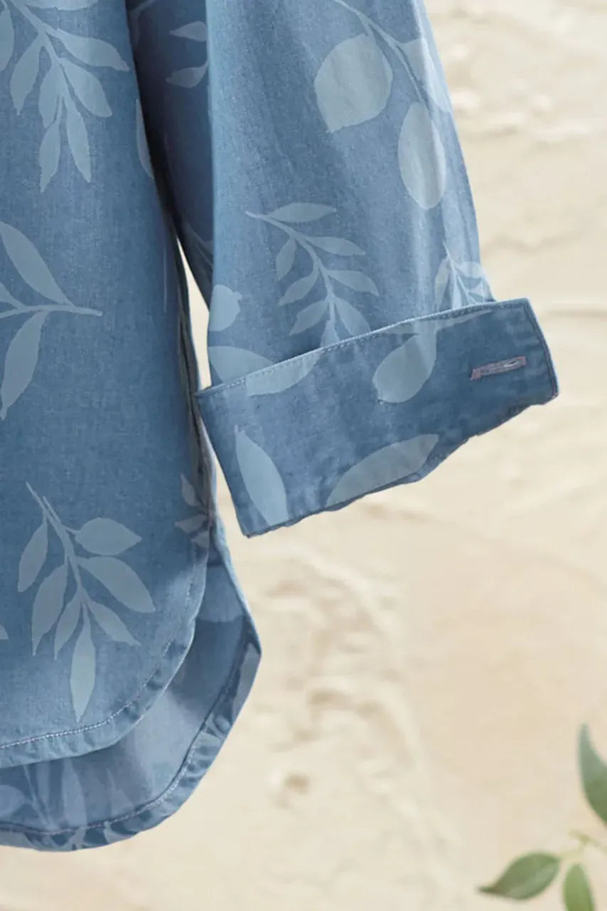 Floral TENCELTM Big Shirt