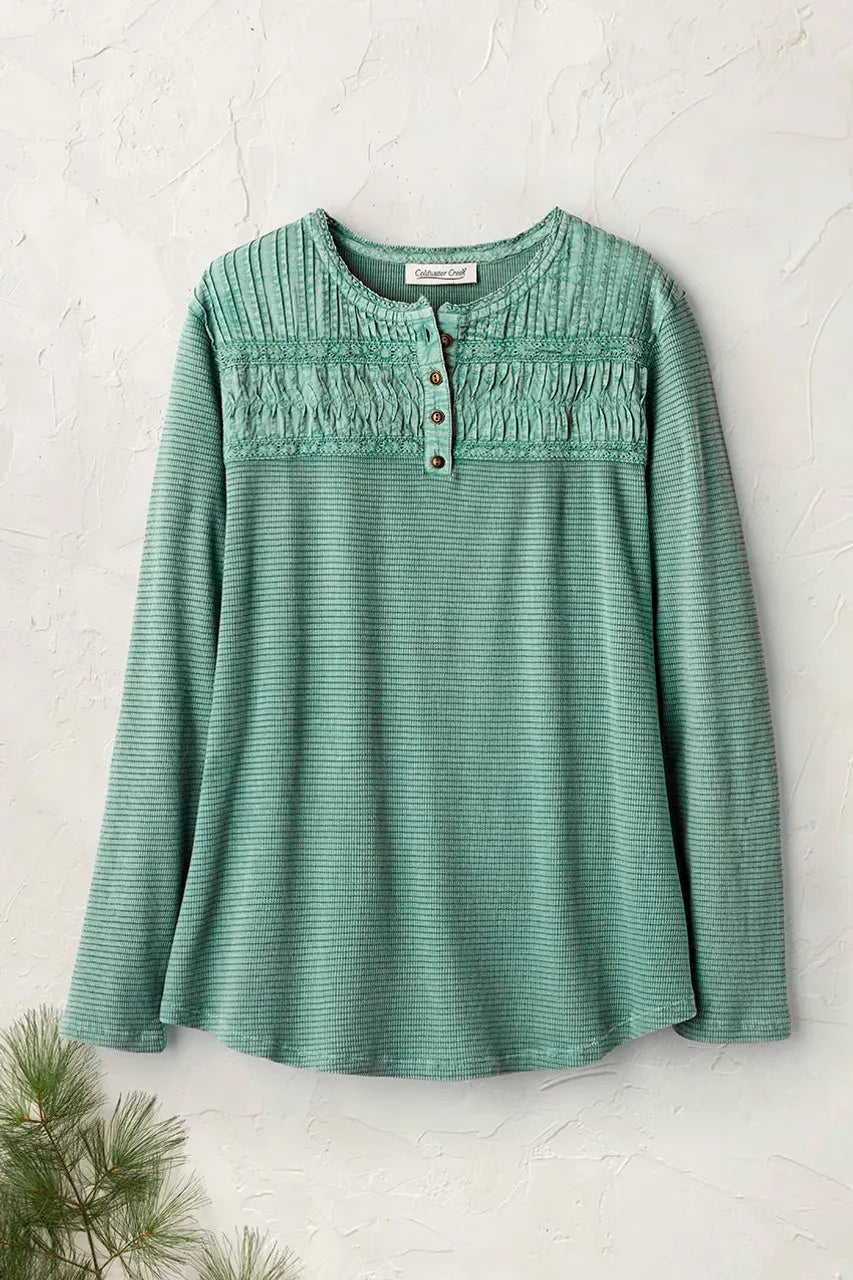 Textured Knit Henley