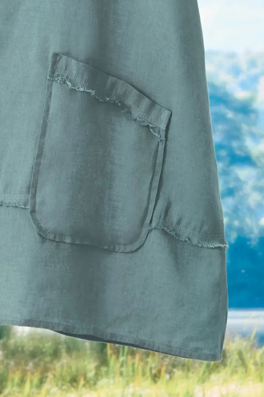 Oversized Linen Pocket Tunic