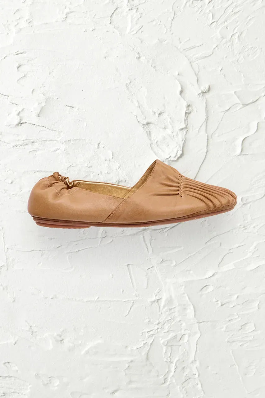 Pintuck Leather Flats by Chocolat BluTM