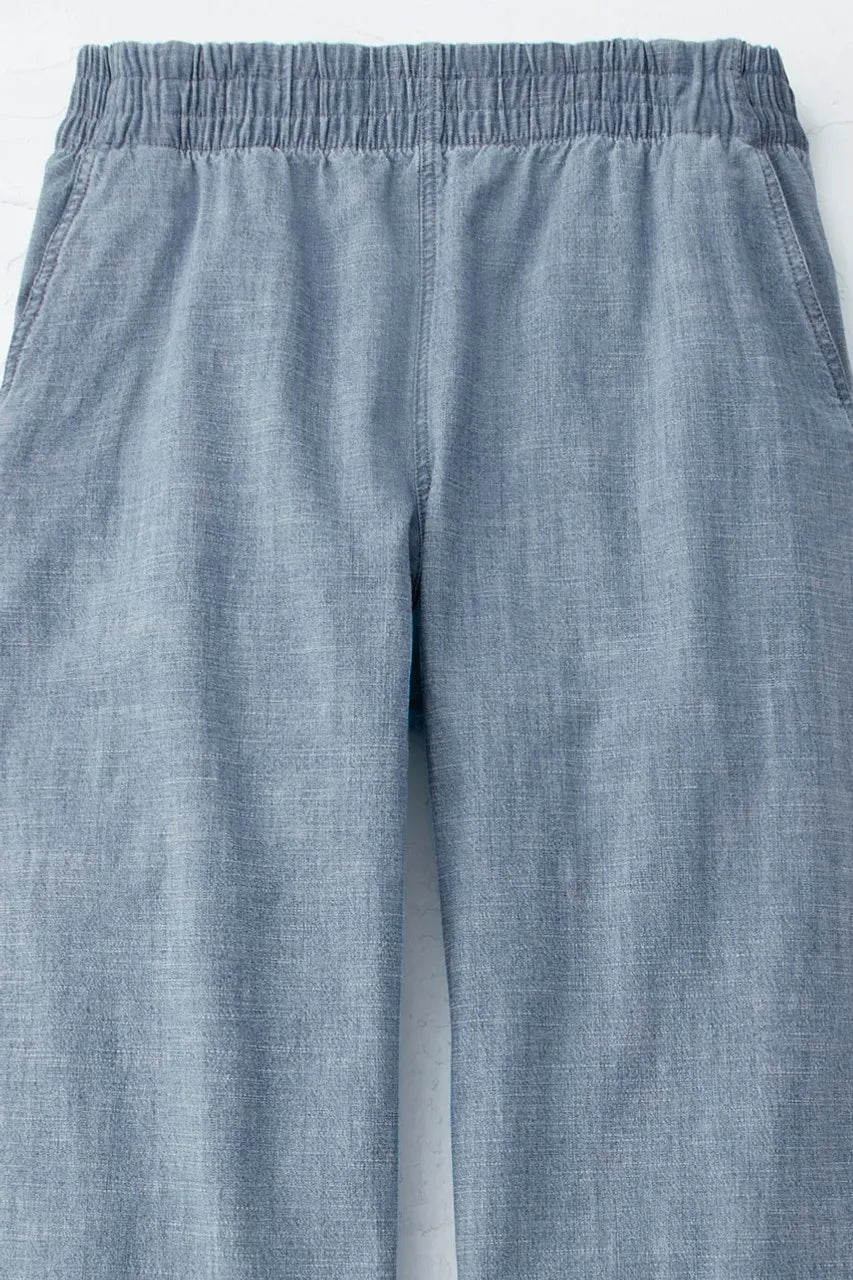 Lakeside Chambray Wide Leg Pants