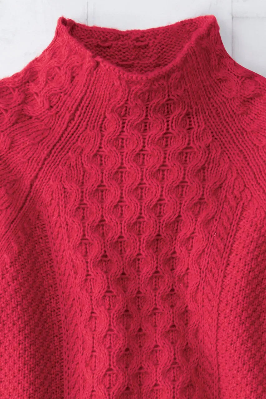 Honeycomb Pullover Sweater