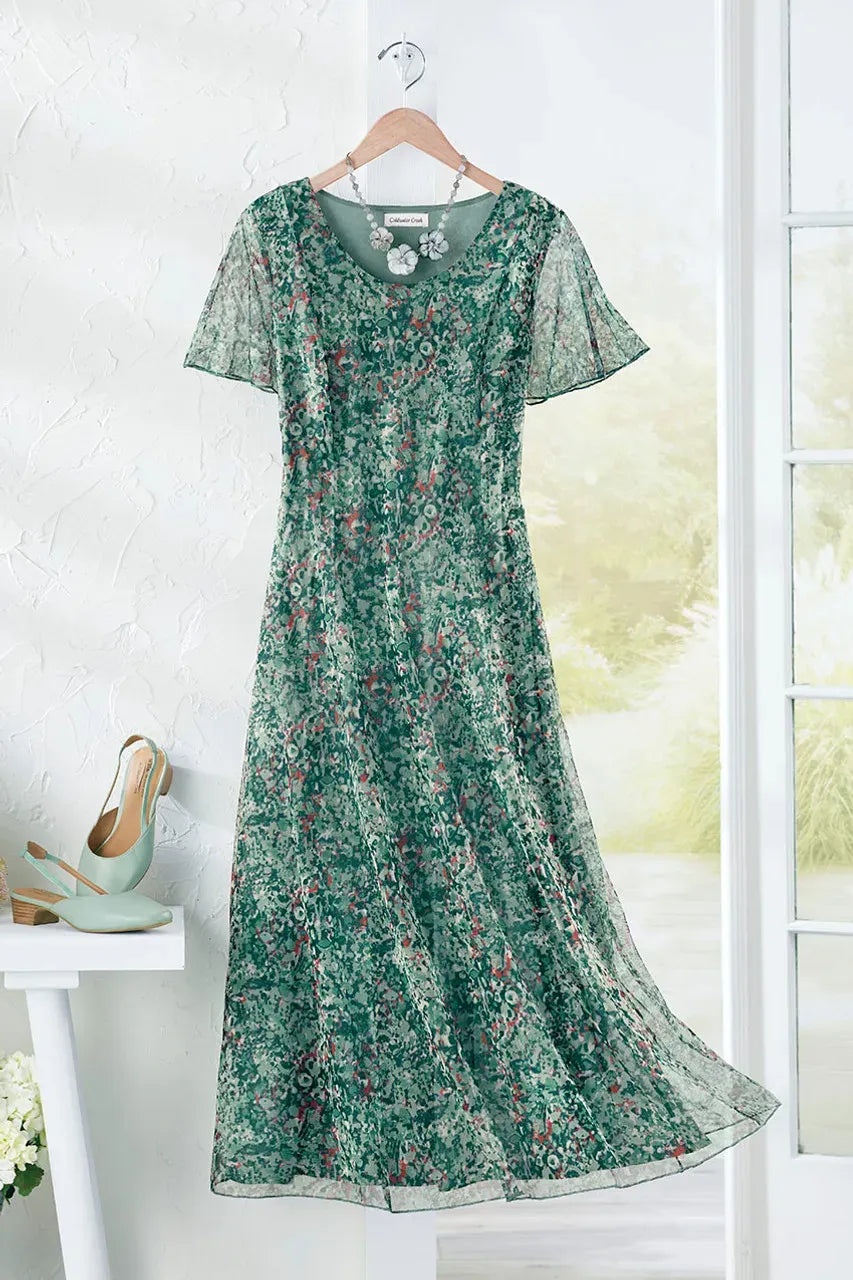 Meadow Charm Mesh Dress